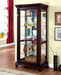 Tulare Dark Cherry Curio Cabinet by Furniture of America at Eve Furniture