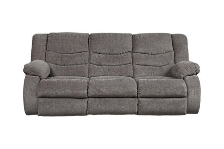 Tulen Gray Manual Reclining Sofa by Ashley at Eve Furniture