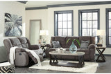 Tulen Gray Manual Reclining Sofa by Ashley at Eve Furniture