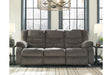 Tulen Gray Manual Reclining Sofa by Ashley at Eve Furniture