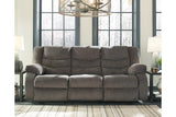 Tulen Gray Manual Reclining Sofa by Ashley at Eve Furniture