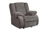 Tulen Gray Recliner by Ashley at Eve Furniture