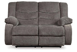 Tulen Gray Reclining Loveseat and Recliner by Ashley at Eve Furniture