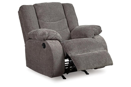 Tulen Gray Reclining Loveseat and Recliner by Ashley at Eve Furniture