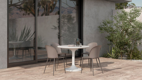 Tuli Outdoor Cafe Table White Terrazzo by Moe's Home at Eve Furniture