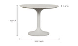 Tuli Outdoor Cafe Table White Terrazzo by Moe's Home at Eve Furniture