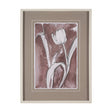Tulip Bloom I by Mercana Studio Hand-Embellished Framed Artwork Matted under Glass by Mercana at Eve Furniture