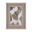 Tulip Bloom IV by Mercana Studio Hand-Embellished Framed Artwork Matted under Glass by Mercana at Eve Furniture