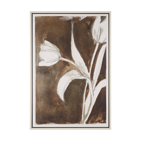 Tulip Bloom VI by Mercana Studio Hand-Embellished Textured Framed Canvas Artwork by Mercana at Eve Furniture