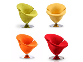 Tulip Swivel Accent Chair (set of 4) in Multi Color by Manhattan Comfort at Eve Furniture