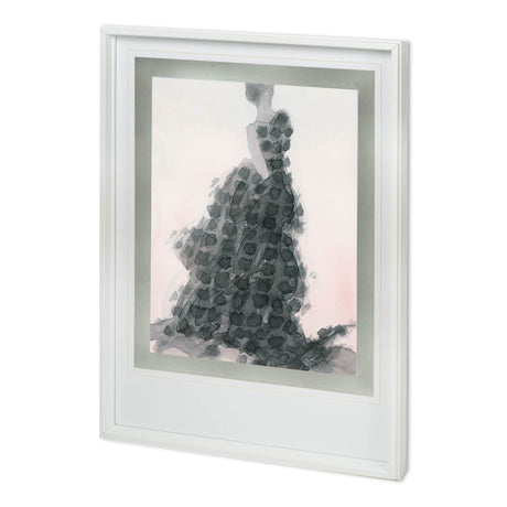 Tulle and Drapery I by Mercana Studio Hand Embellished Textured Framed Art Print Matted under Glass by Mercana at Eve Furniture