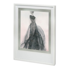 Tulle and Drapery II by Mercana Studio Hand Embellished Textured Framed Art Print Matted under Glass by Mercana at Eve Furniture