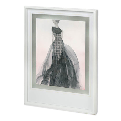 Tulle and Drapery II by Mercana Studio Hand Embellished Textured Framed Art Print Matted under Glass by Mercana at Eve Furniture