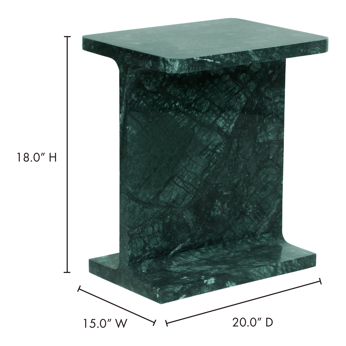 Tullia Green Accent Table by Moe's Home at Eve Furniture
