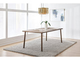 Tulum Stone Top Dining Table with Bronze Metal Base by Modus Furniture at Eve Furniture