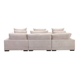Tumble Cappuccino Classic L Shaped Modular Sectional by MOES at Eve Furniture