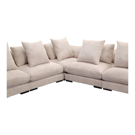 Tumble Cappuccino Classic L Shaped Modular Sectional by MOES at Eve Furniture
