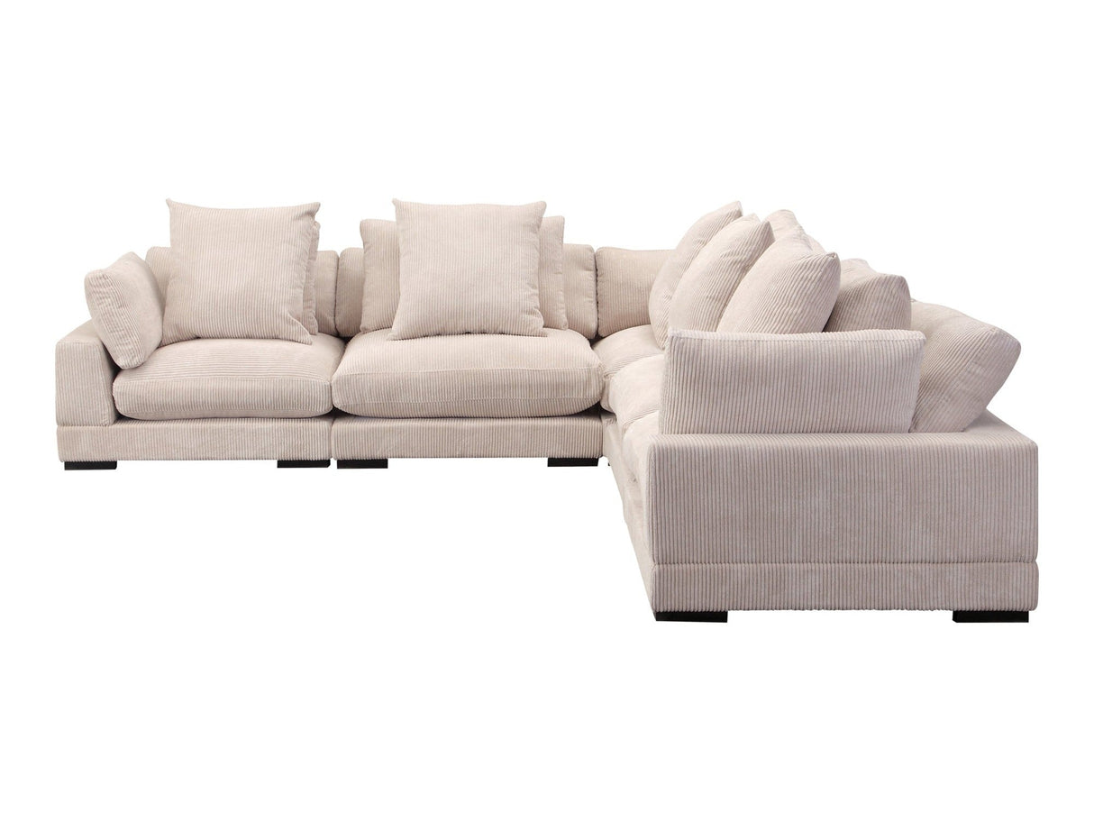 Tumble Cappuccino Classic L Shaped Modular Sectional by MOES at Eve Furniture