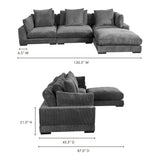 Tumble Grey Lounge Modular Sectional by Moe's Home at Eve Furniture
