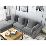 Tumble Grey Slipper Chair by Moe's Home at Eve Furniture