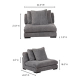 Tumble Grey Slipper Chair by Moe's Home at Eve Furniture