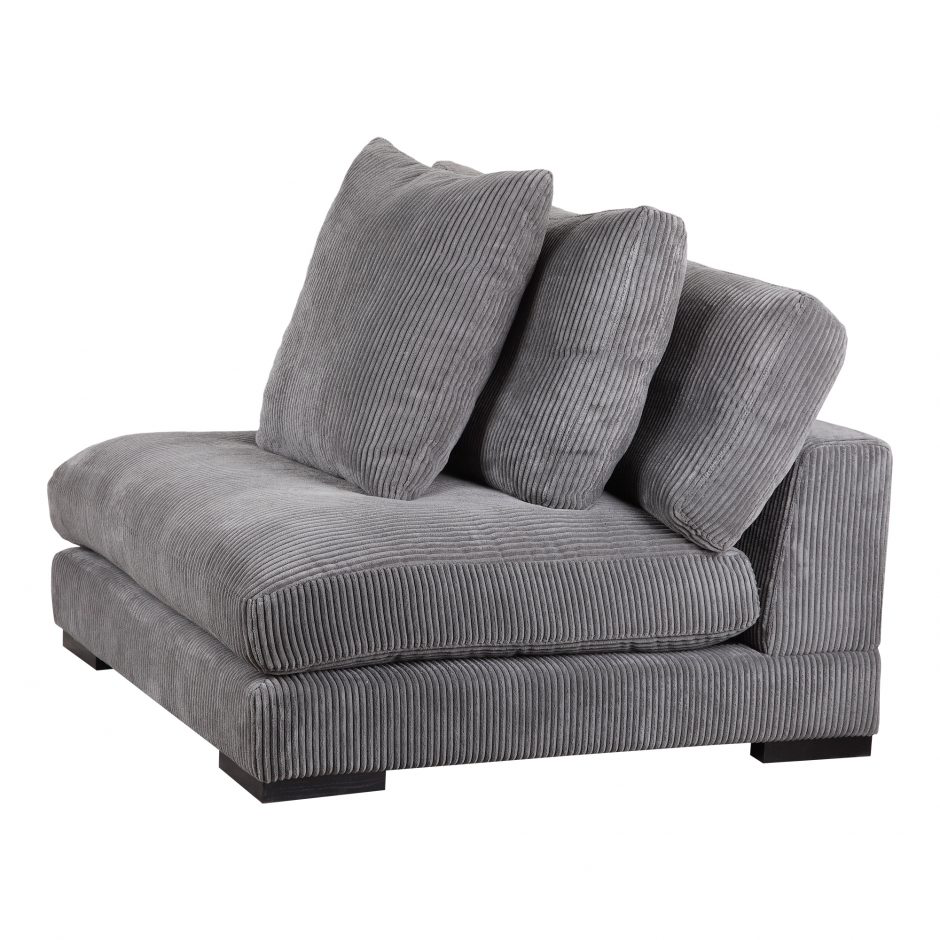 Tumble Slipper Chair - Charcoal by Moe's Home at Eve Furniture