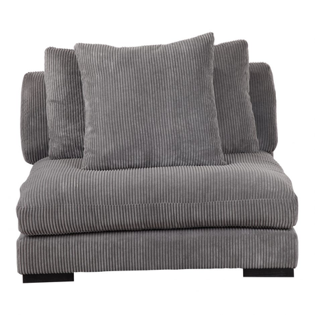 Tumble Slipper Chair - Charcoal by Moe's Home at Eve Furniture