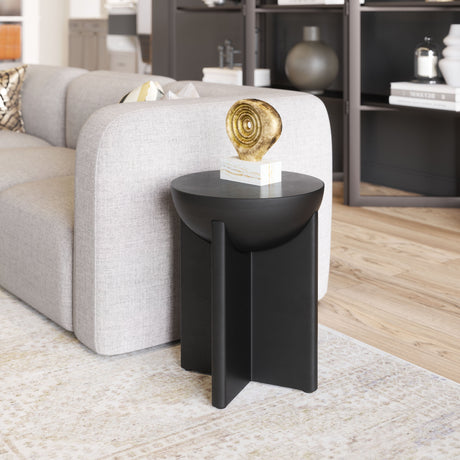 Tume Black Side Table by Zuomod at Eve Furniture