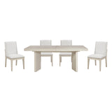 Tundra Antique White 5-Piece Dining Room Set by Homelegance at Eve Furniture