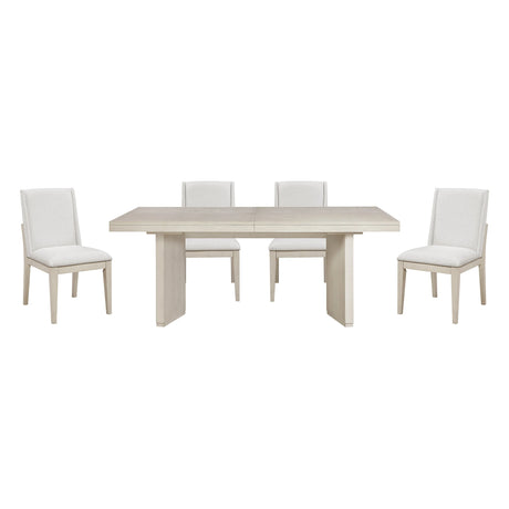 Tundra Antique White 5-Piece Dining Room Set by Homelegance at Eve Furniture