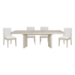 Tundra Antique White 5-Piece Dining Room Set by Homelegance at Eve Furniture