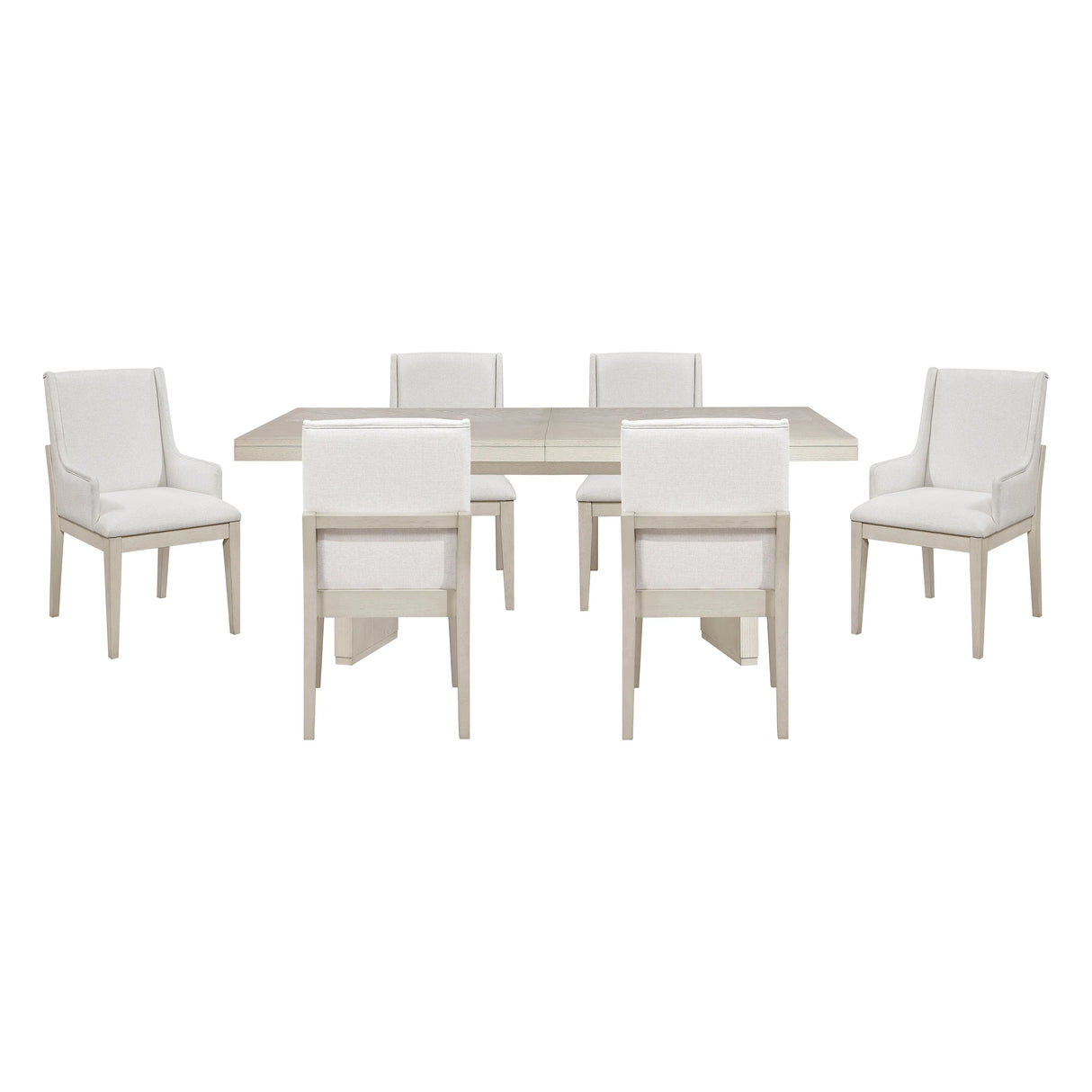 Tundra Antique White 7-Piece Dining Room Set by Homelegance at Eve Furniture