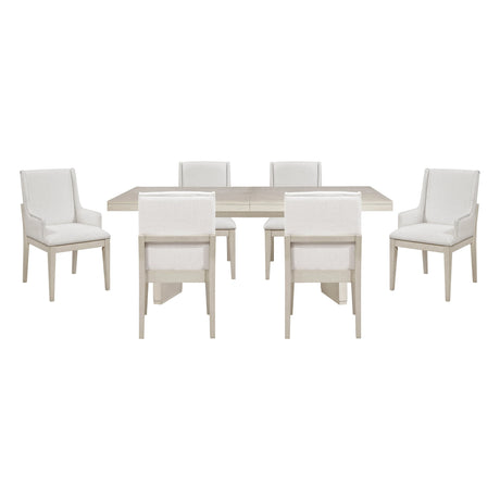Tundra Antique White 7-Piece Dining Room Set by Homelegance at Eve Furniture