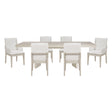 Tundra Antique White 7-Piece Dining Room Set by Homelegance at Eve Furniture