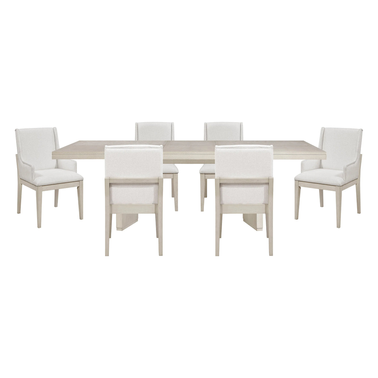 Tundra Antique White 7-Piece Dining Room Set by Homelegance at Eve Furniture