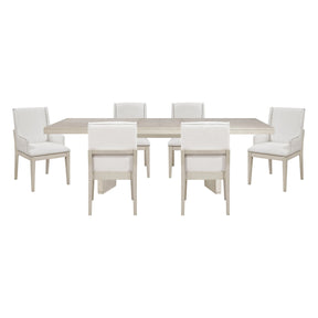 Tundra Antique White 7-Piece Dining Room Set by Homelegance at Eve Furniture