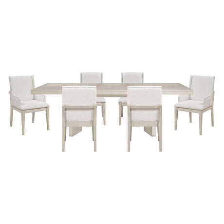 Tundra Antique White 7-Piece Dining Room Set by Homelegance at Eve Furniture