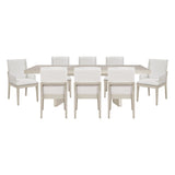 Tundra Antique White 9-Piece Dining Room Set by Homelegance at Eve Furniture