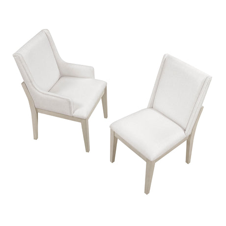 Tundra Antique White 5-Piece Dining Room Set by Homelegance at Eve Furniture