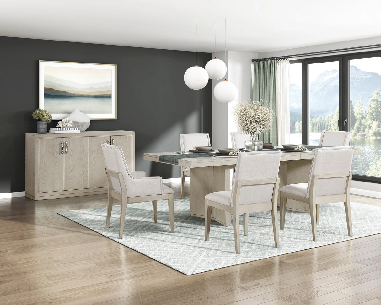 Tundra Antique White 9-Piece Dining Room Set by Homelegance at Eve Furniture