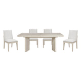 Tundra Ivory Extendable 5-Piece Dining Set by Homelegance at Eve Furniture