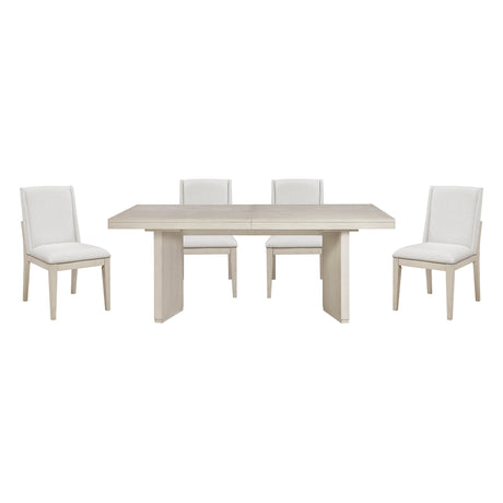 Tundra Ivory Extendable 5-Piece Dining Set by Homelegance at Eve Furniture