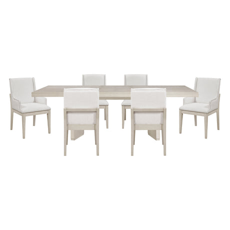 Tundra Ivory Extendable 7-Piece Dining Set by Homelegance at Eve Furniture