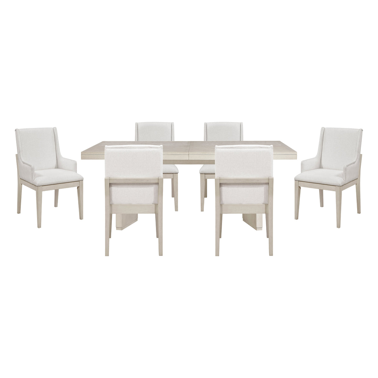 Tundra Ivory Extendable 7-Piece Dining Set by Homelegance at Eve Furniture