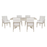 Tundra Ivory Extendable 7-Piece Dining Set by Homelegance at Eve Furniture