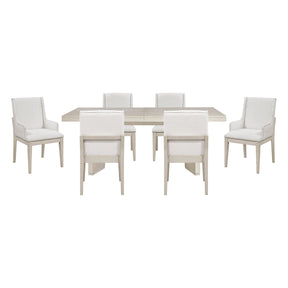 Tundra Ivory Extendable 7-Piece Dining Set by Homelegance at Eve Furniture