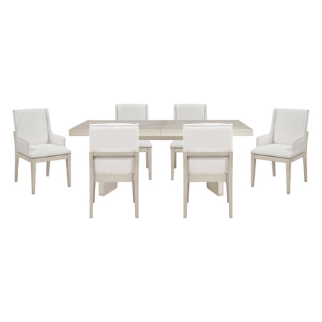 Tundra Ivory Extendable 7-Piece Dining Set by Homelegance at Eve Furniture