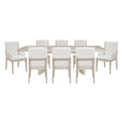 Tundra Ivory Extendable 9-Piece Dining Set by Homelegance at Eve Furniture