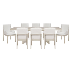 Tundra Ivory Extendable 9-Piece Dining Set by Homelegance at Eve Furniture