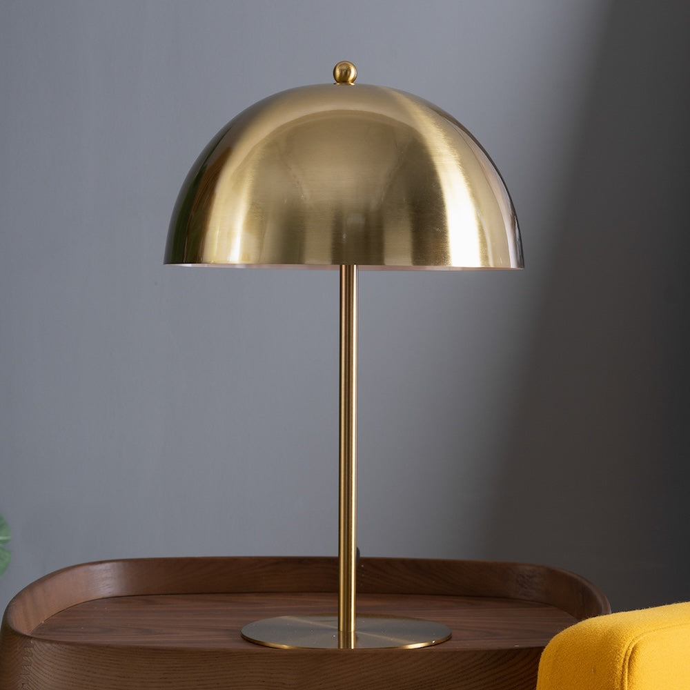 Tundra Table Lamp - Gold outer - White inner by Ashcroft Furniture at Eve Furniture